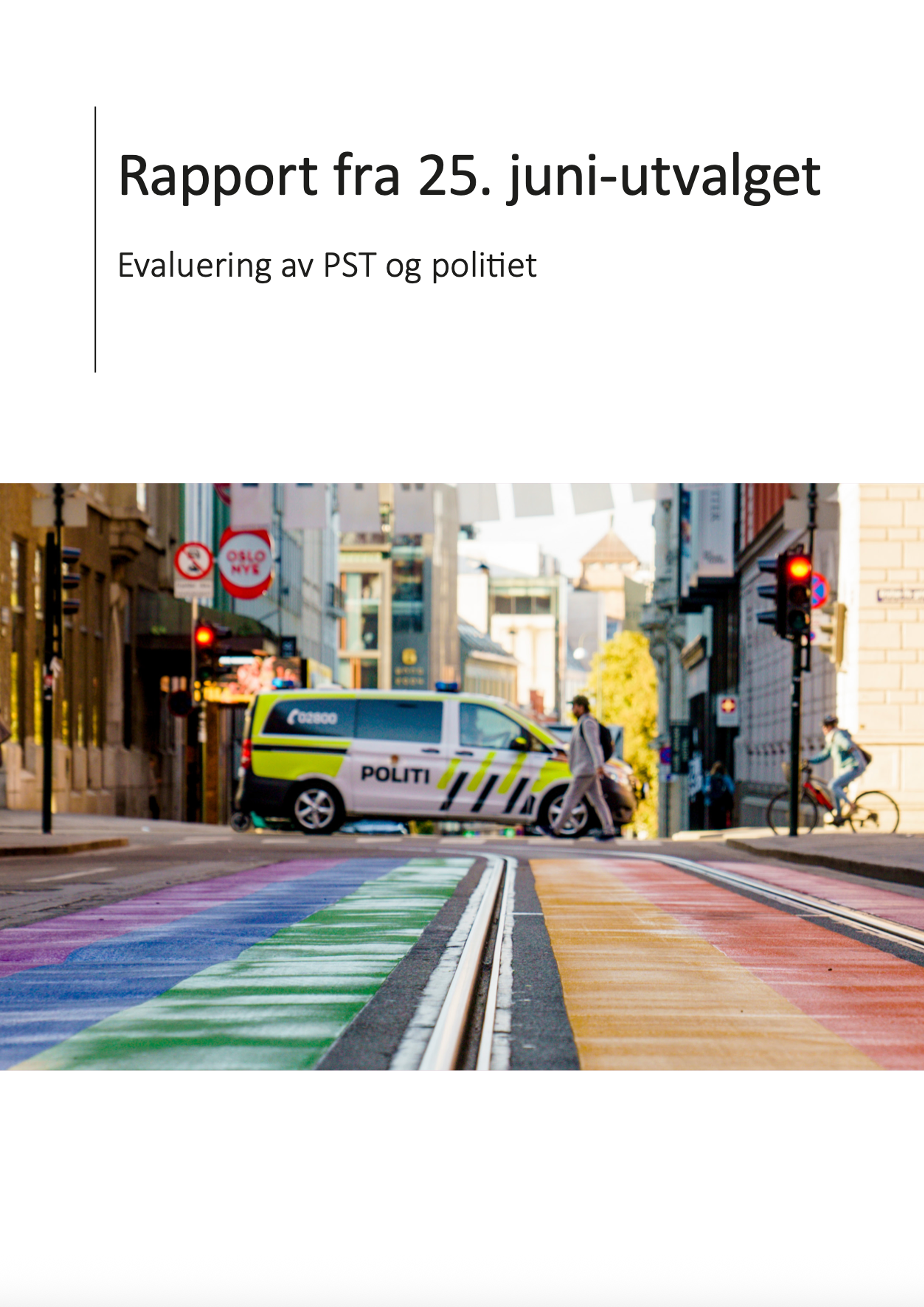 Forsidebildet av 25. juni-rapporten.