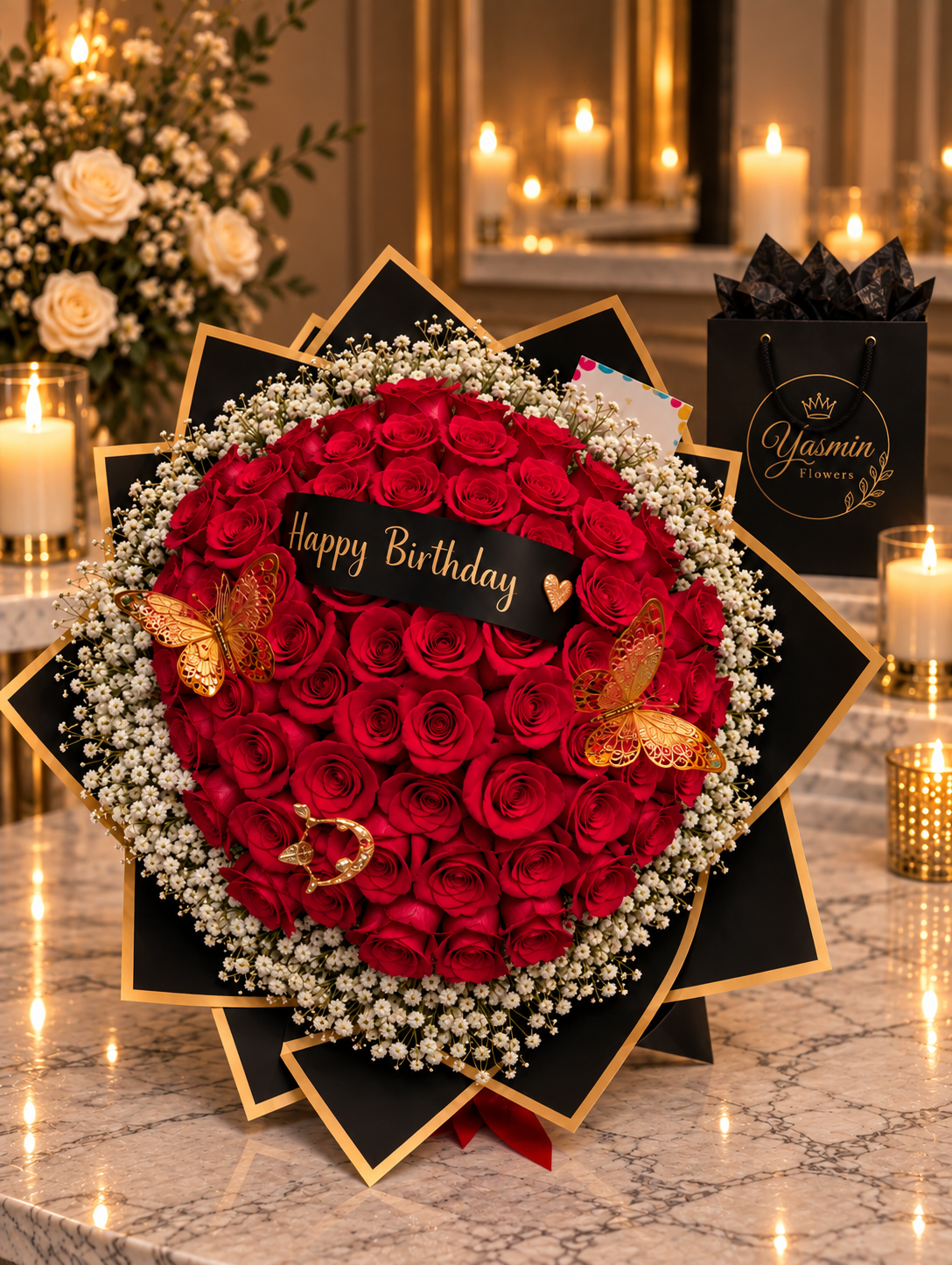 Hermoso Bouquet de Rosas Rosadas