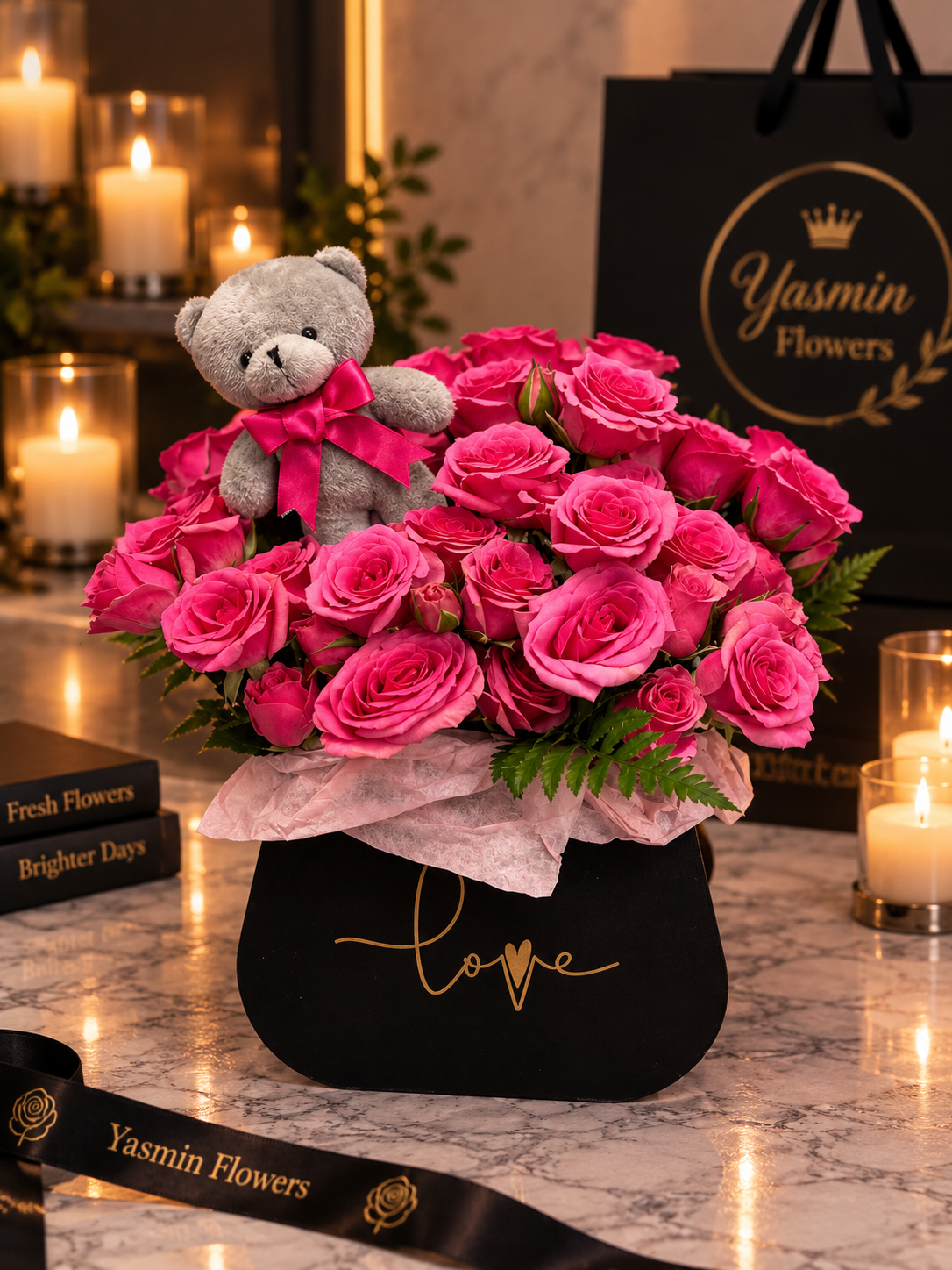 Amor de Mini Rosas en Pequeña Cartera