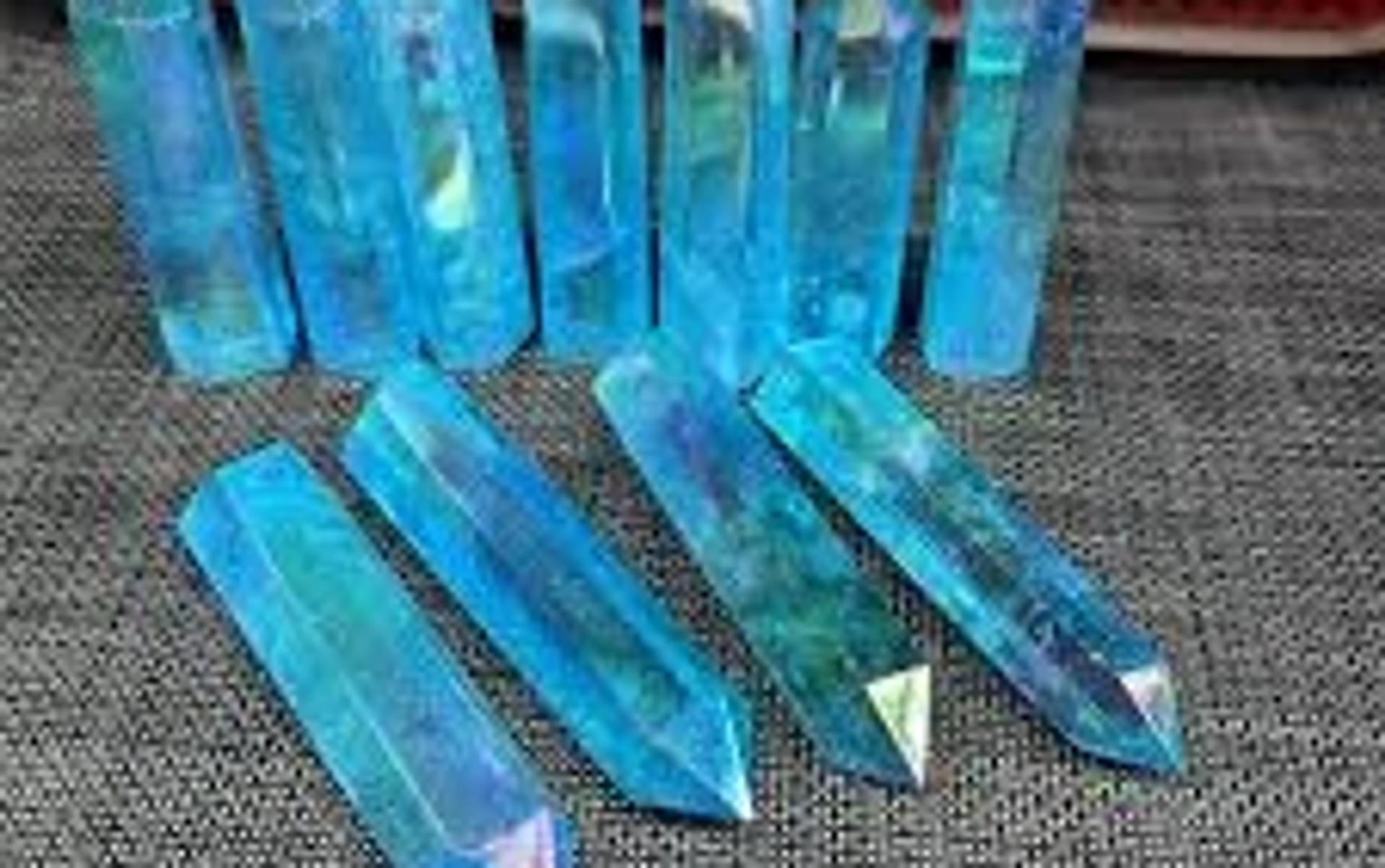 Aqua Aura Kuvars kristal oluşumu