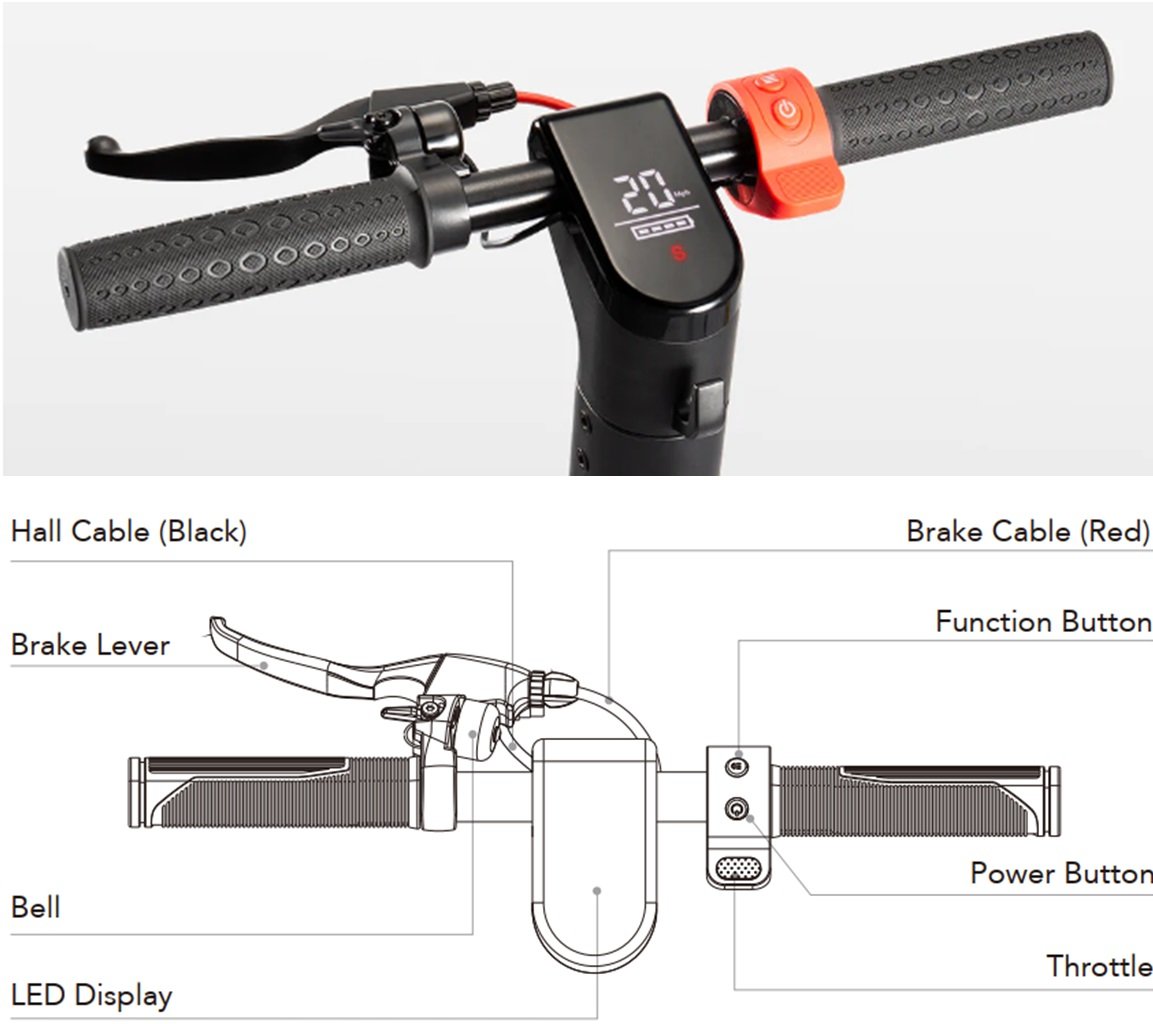 TurboAnt X7 Max Handlebar Control