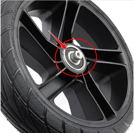 E scooter motor wheel axle