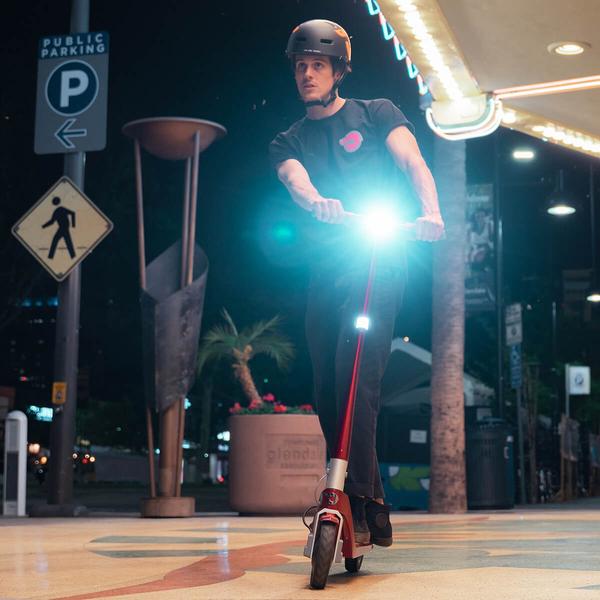 Knog Lil Cobber riding scooter