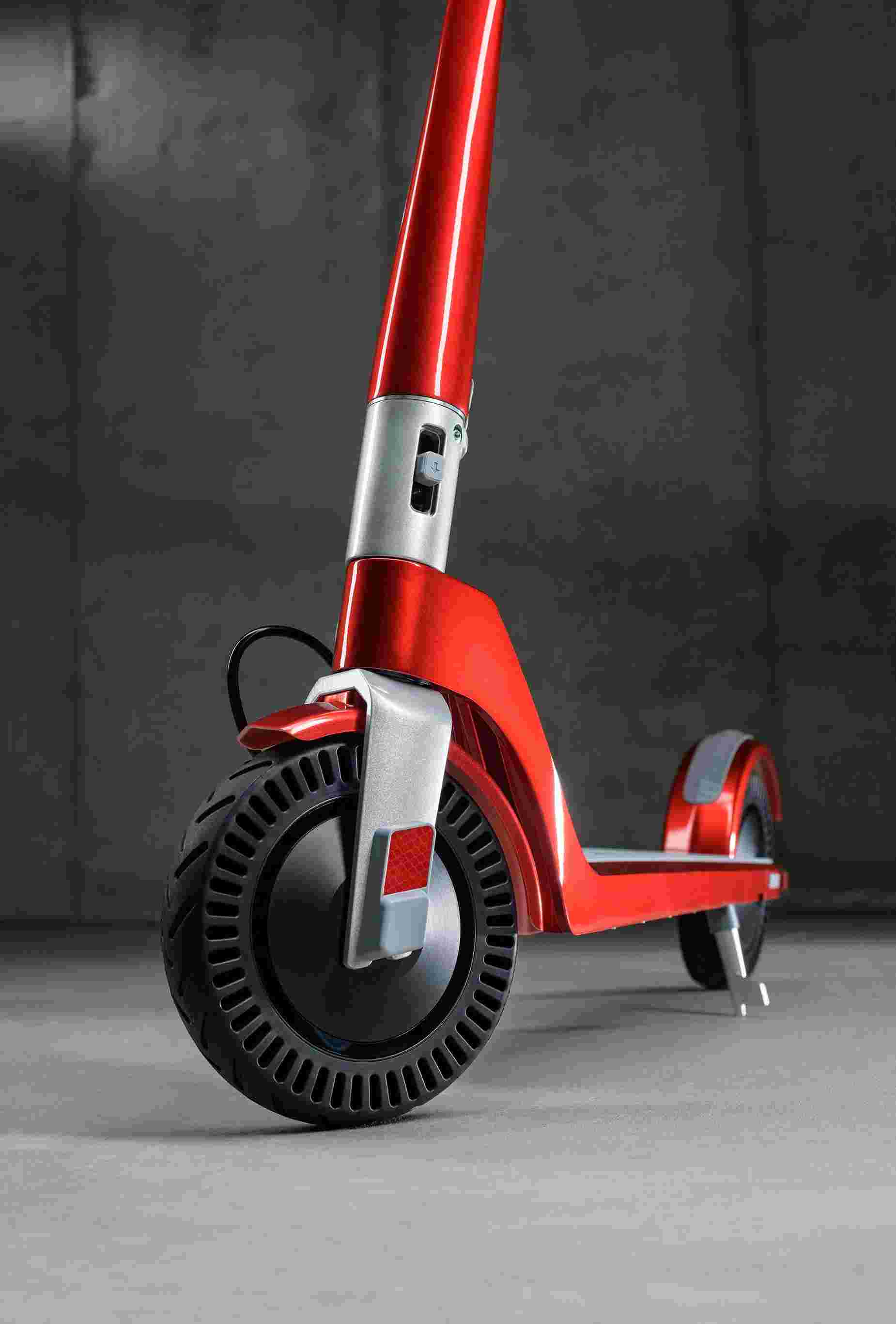 Unagi Adult Red Electric Scooter Front Wheel