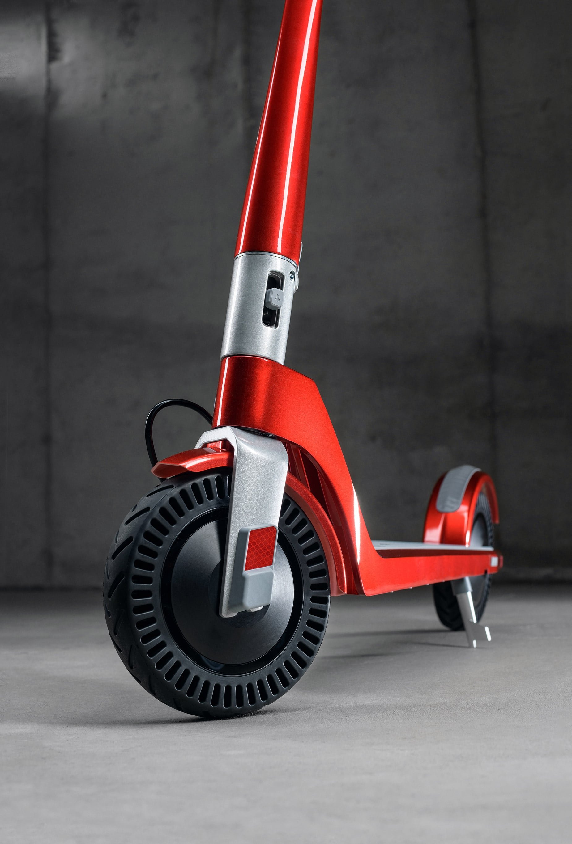 Unagi Adult Red Electric Scooter Front Wheel