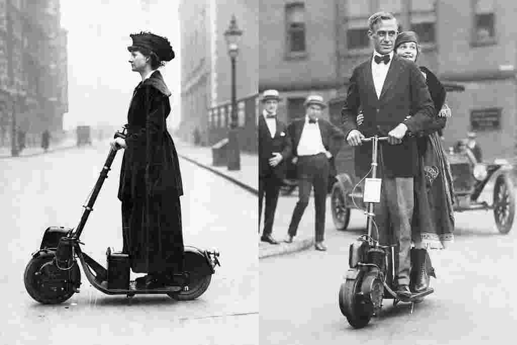 historical scooter pictures