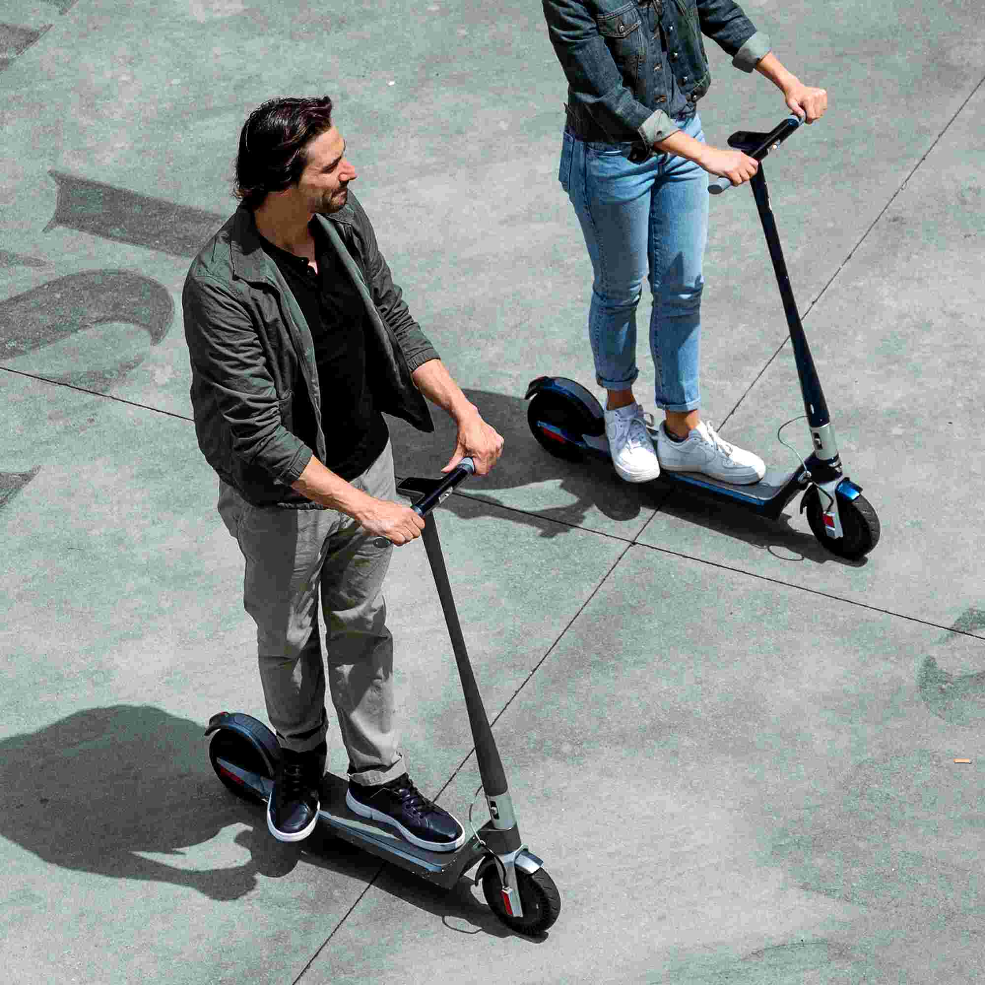 riding shared scooters