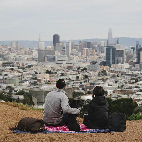 Rumpl Stash Mat - Cosmic Soul city view