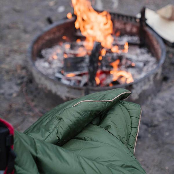 Rumpl Nanoloft Puffy Blanket - Cypress campfire