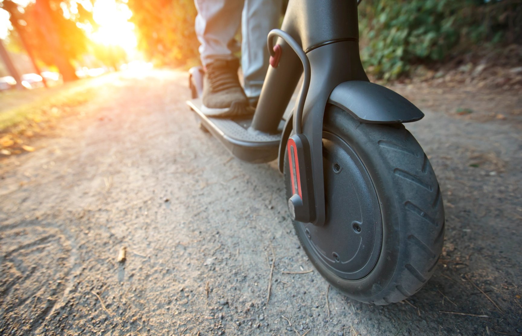 Electric scooter tire pressure