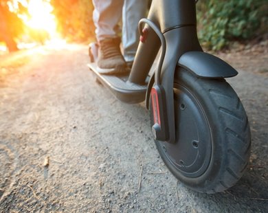 Electric scooter tire pressure