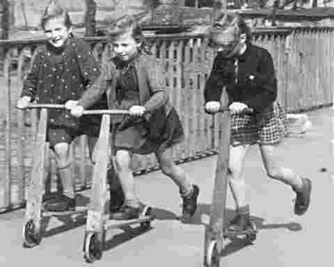 children wood scooters history