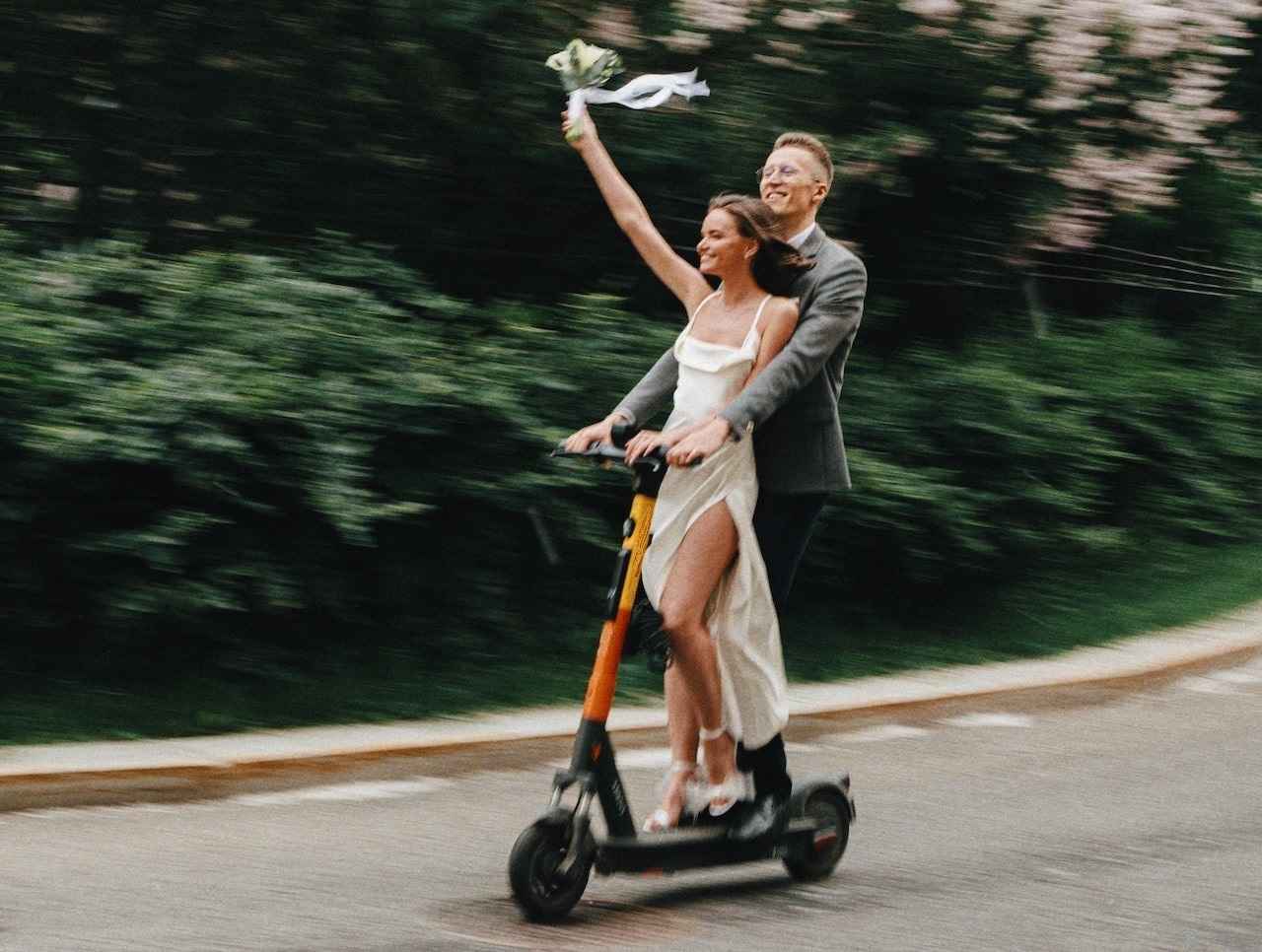 Smooth riding on electric scooter