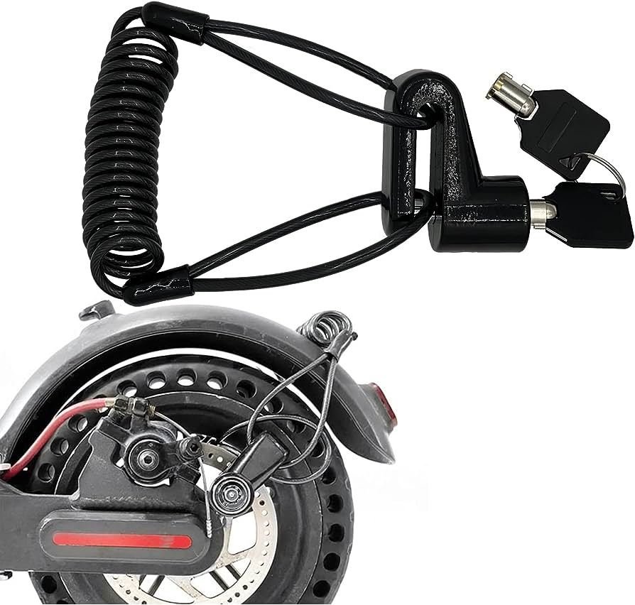 Disc brake locks for e scooters