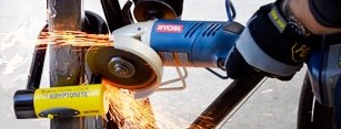 Angle grinder attack