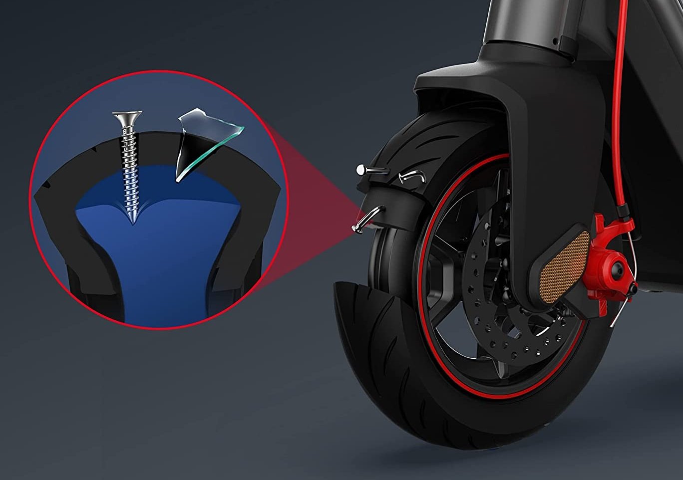 Self healing tire gel