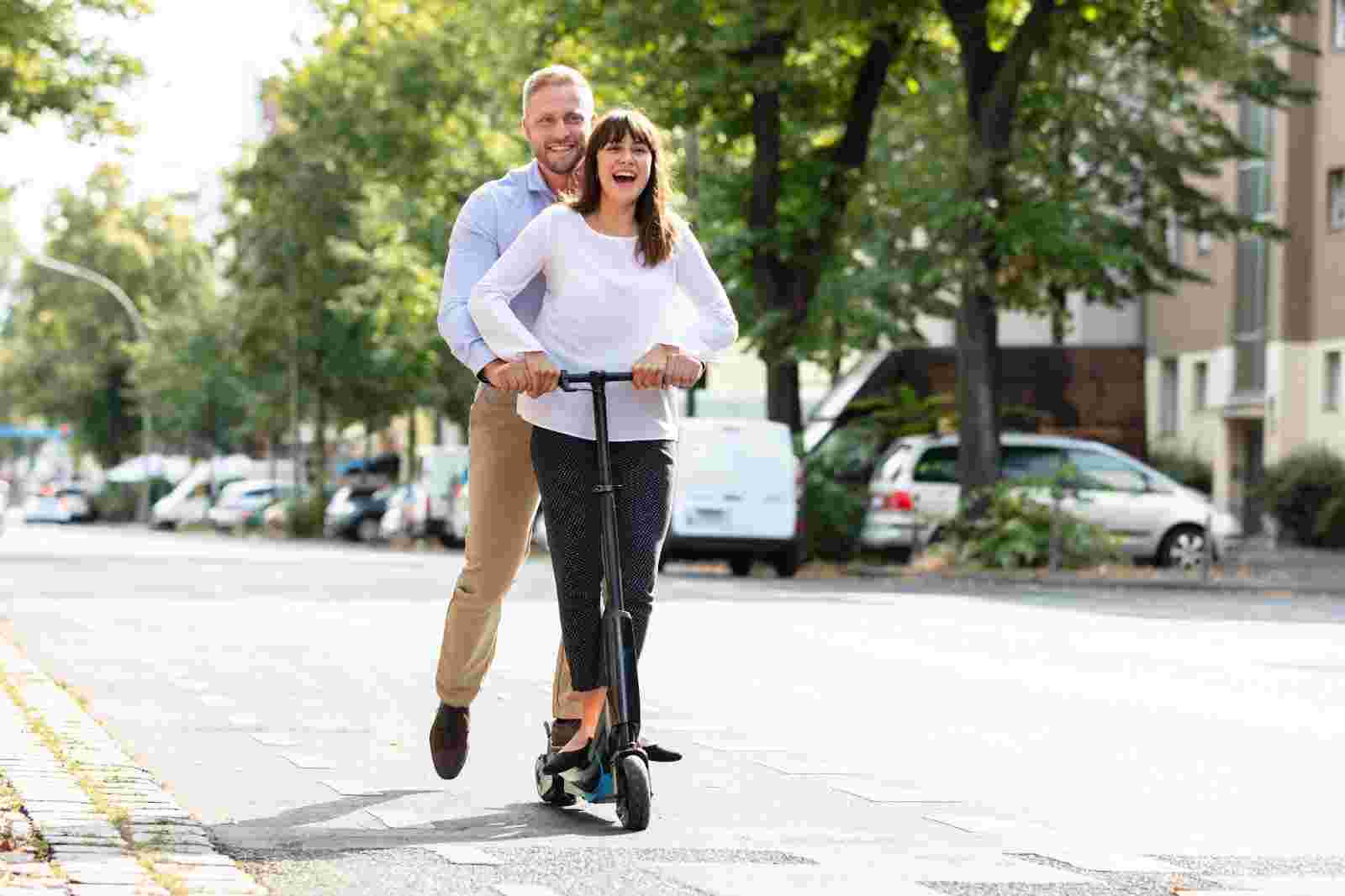 California state law explicitly prohibits carrying a passenger on an electric scooter