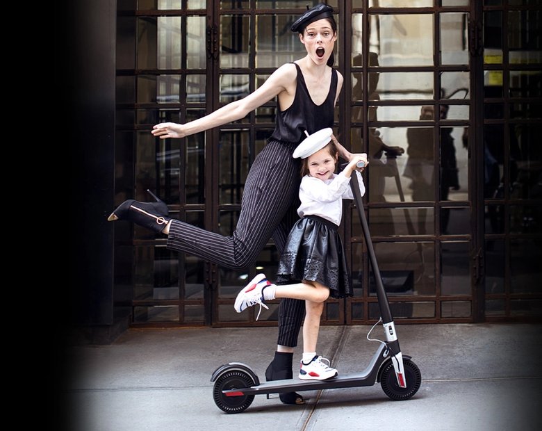 Coco Rocha Riding in Style