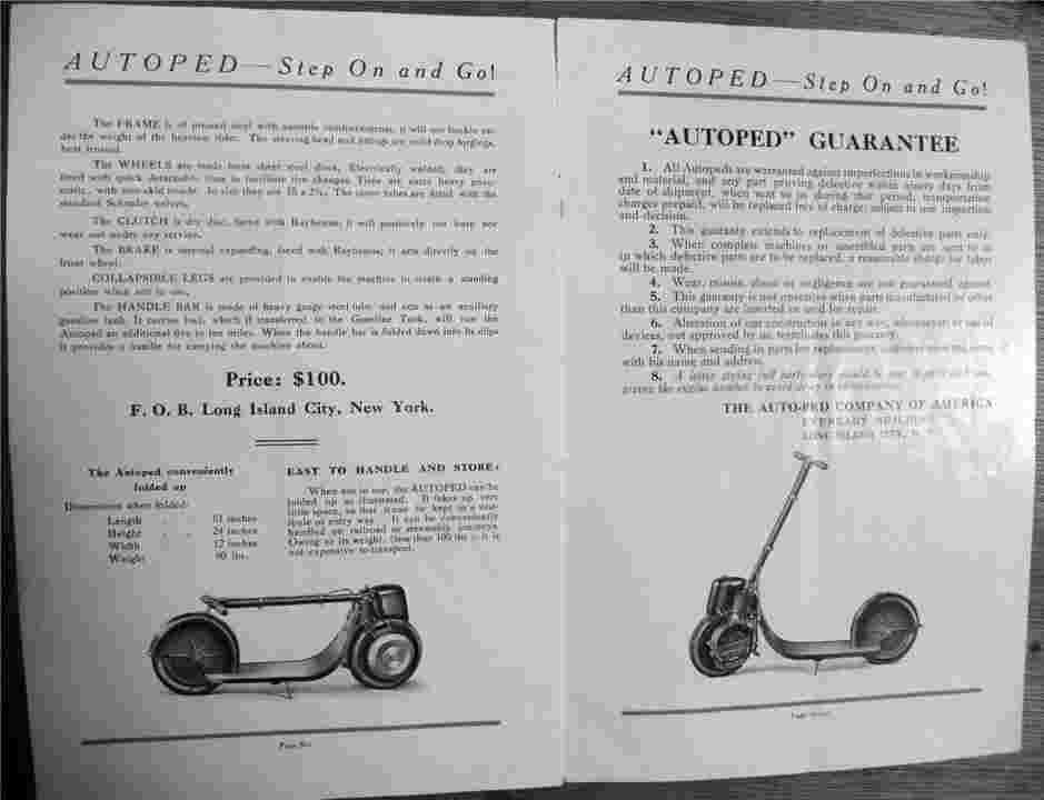 autoped ad scooter history