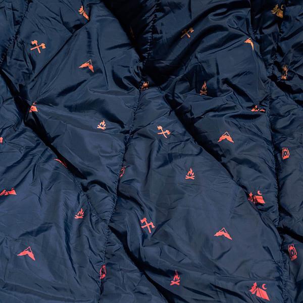  Rumpl Nanoloft Puffy Blanket - Outdoor Vibes closeup view