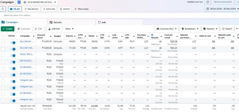 Performance Marketing Ecommerce Results