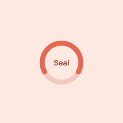 A coral ring chart labelled Seal, showing how fully a mask seal held across the night