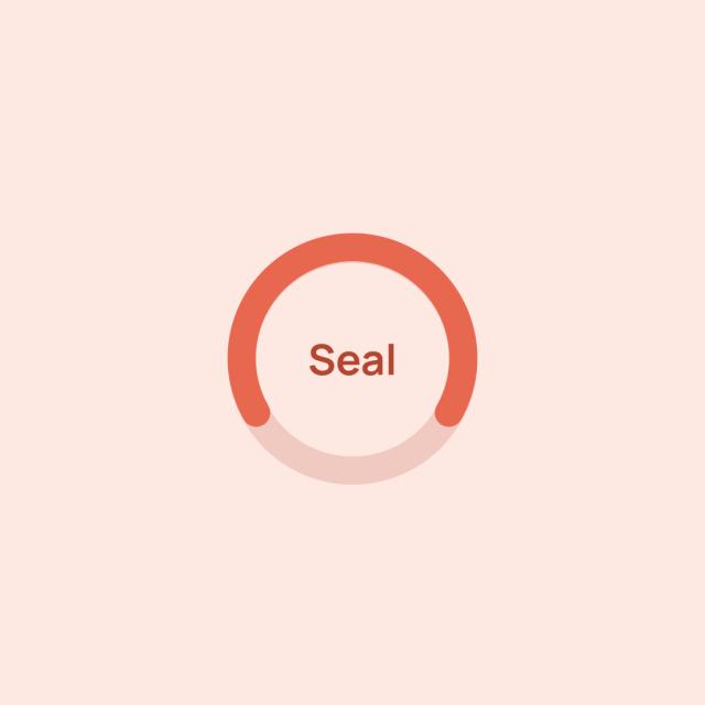 A coral ring chart labelled Seal, showing how fully a mask seal held across the night