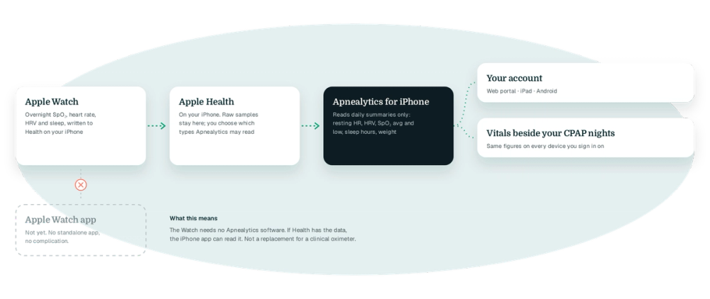 How the data gets from your wrist to your dashboard