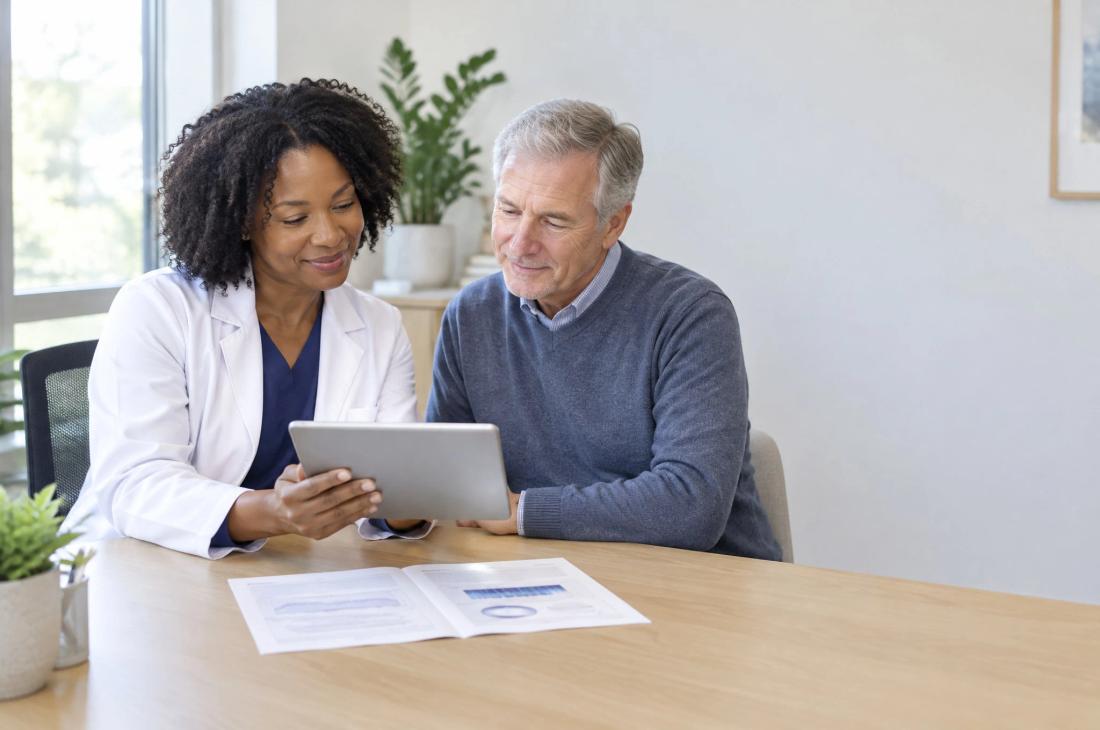 A clinic consultation