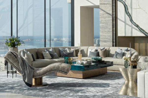 One Palm Dubai Penthouse Living Room