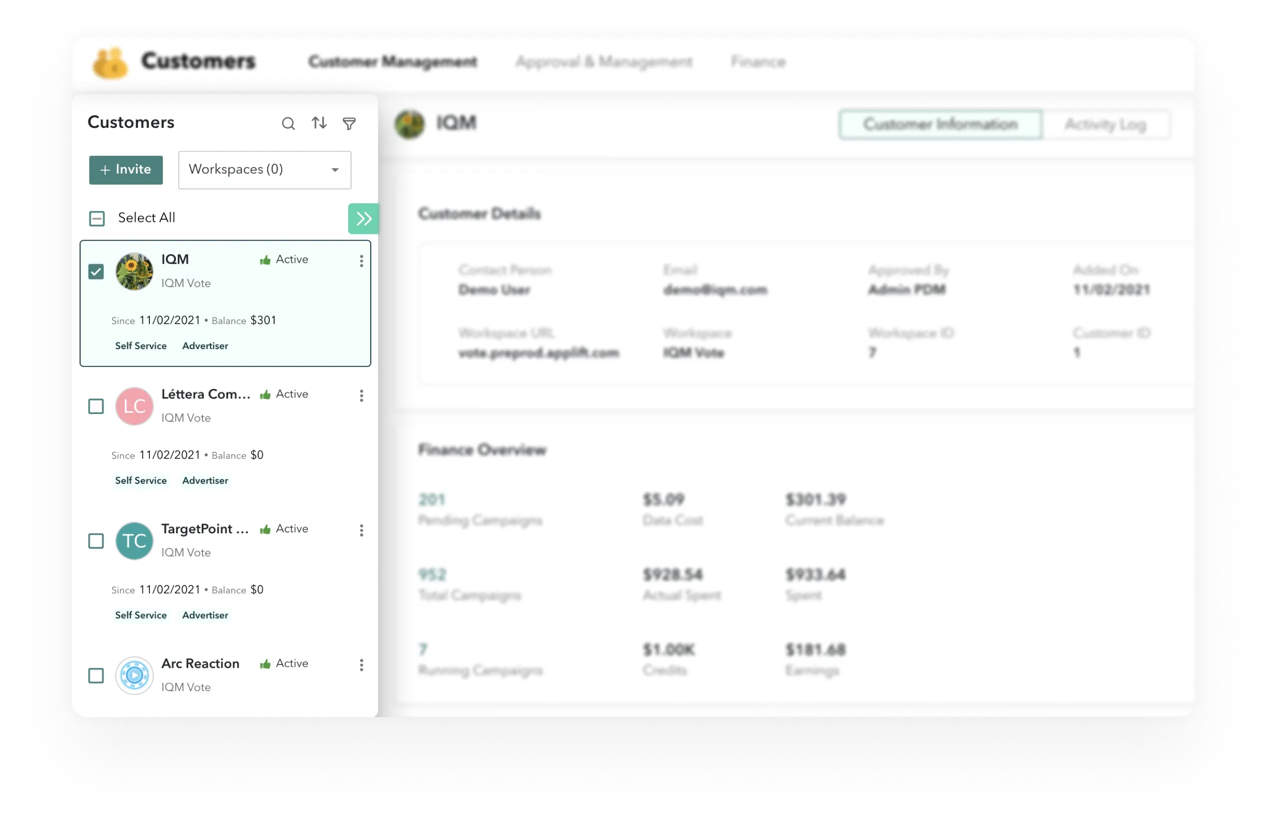 Manage Customer Accounts with ease