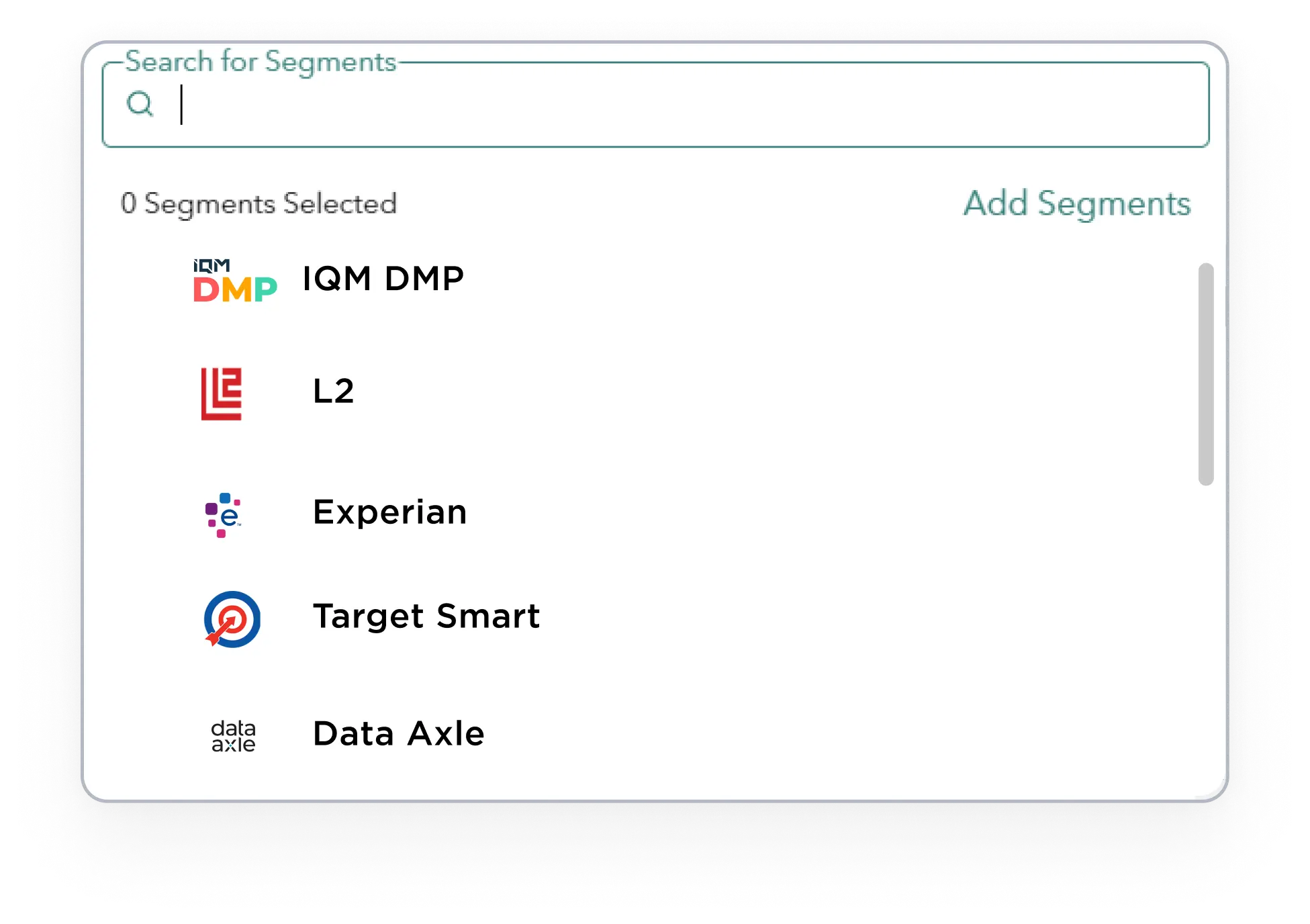 Pre-built Audience Segments Targeting