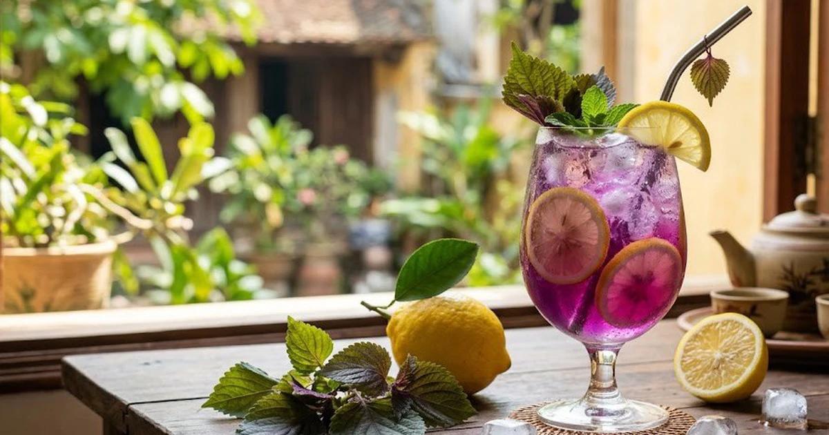 Bí quyết pha chế nước tía tô chanh tươi để bảo toàn dưỡng chất