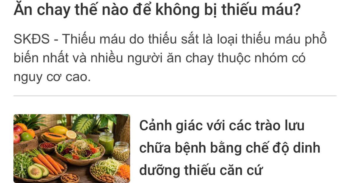 Tăng cường phổ biến kiến thức dinh dưỡng chính thống trên nền tảng số
