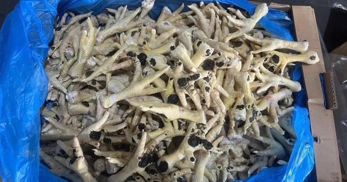 Triệt phá đường dây nhập lậu hơn 10.000 tấn chân gà 'bẩn' ra thị trường