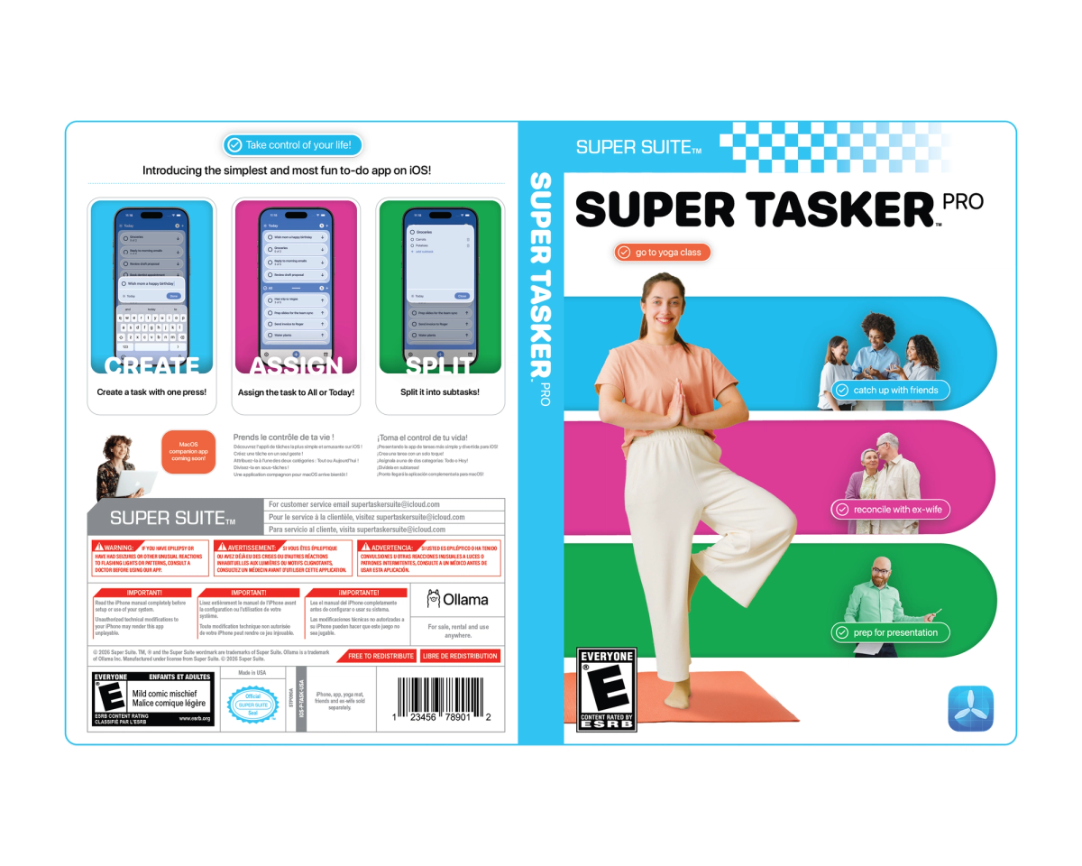 Super Tasker Pro Packaging