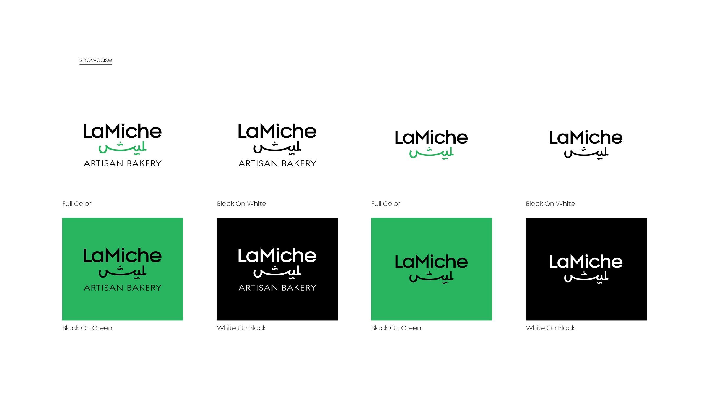 LaMiche logo versions