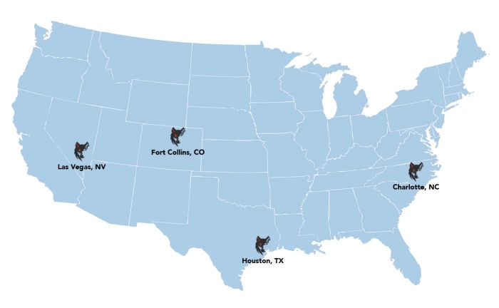 Red Wolf Reliability Training Locations