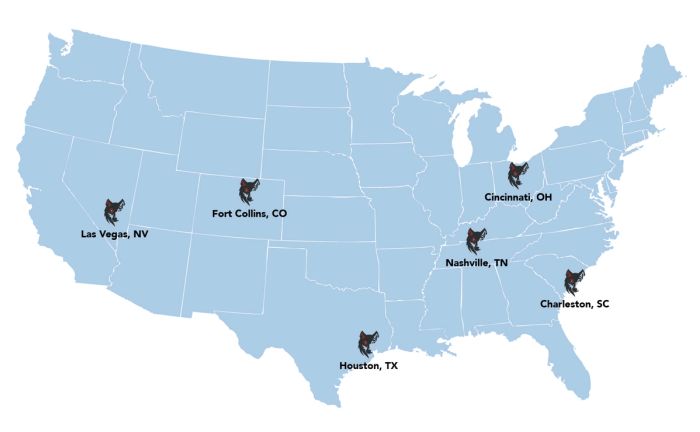 Red Wolf Reliability Training Locations
