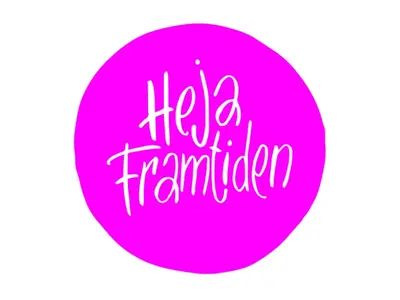 BYWRTRS partner Heja Framtiden rosa logotyp