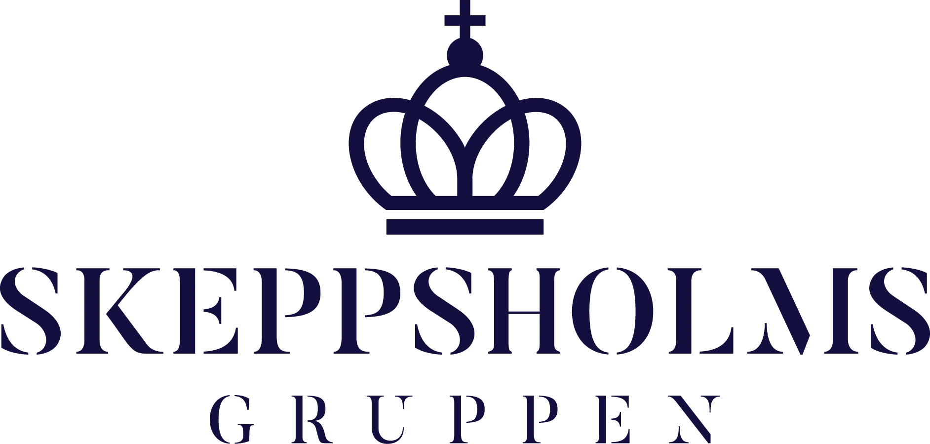 BYWRTRS partner Skeppsholmsgruppens logotyp i mörkt blått. 