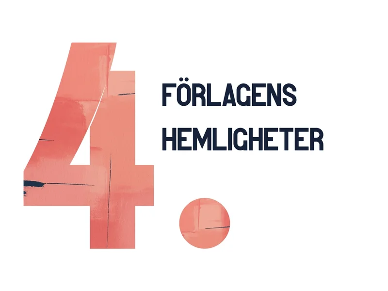 En bild på en etta och texten "Förlagens hemligheter"
