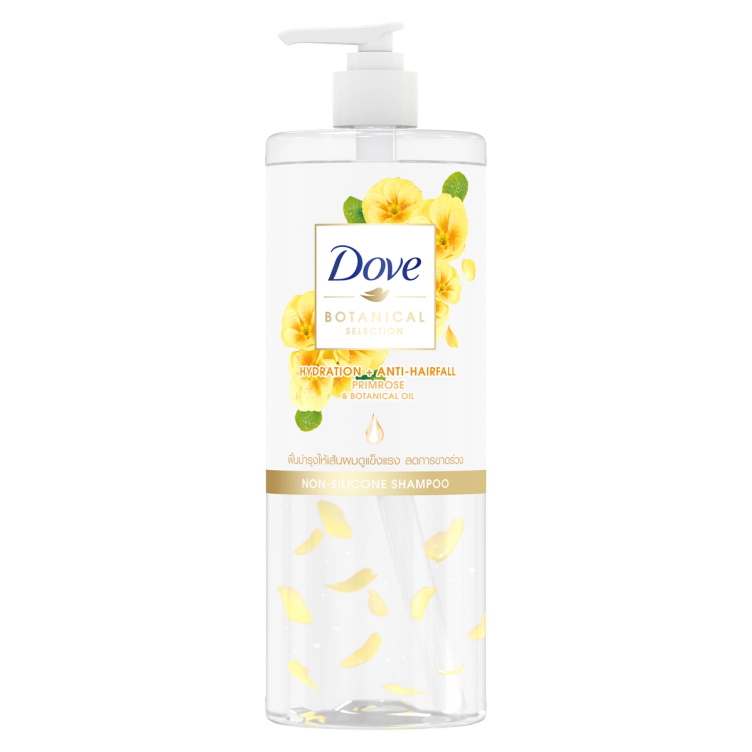 DOVE Botanical Anti Hair Fall Shampoo Silicone Free Primrose