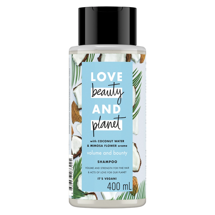 Love Beauty and Planet Coconut Water & Mimosa Flower Volume and Bounty Shampoo