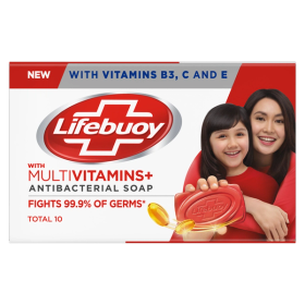 Lifebuoy Antibacterial Bar Soap with Multivitamins+ Total 10