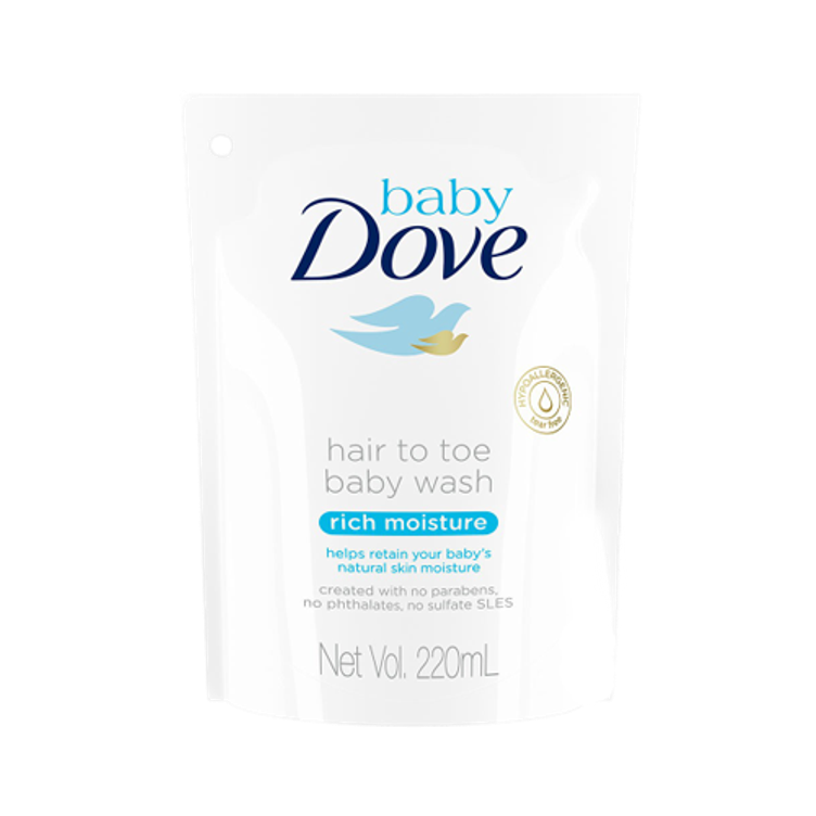 baby dove rich moisture head to toe wash refill