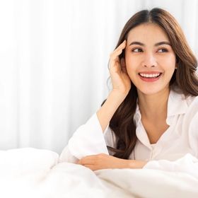 Portrait of Asian woman smiling