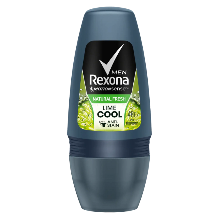 Rexona Men Natural Fresh Lime Cool Antiperspirant Deodorant Roll-On 