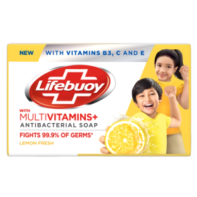 Lifebuoy Antibacterial Bar Soap with Multivitamins+ Lemon Fresh
