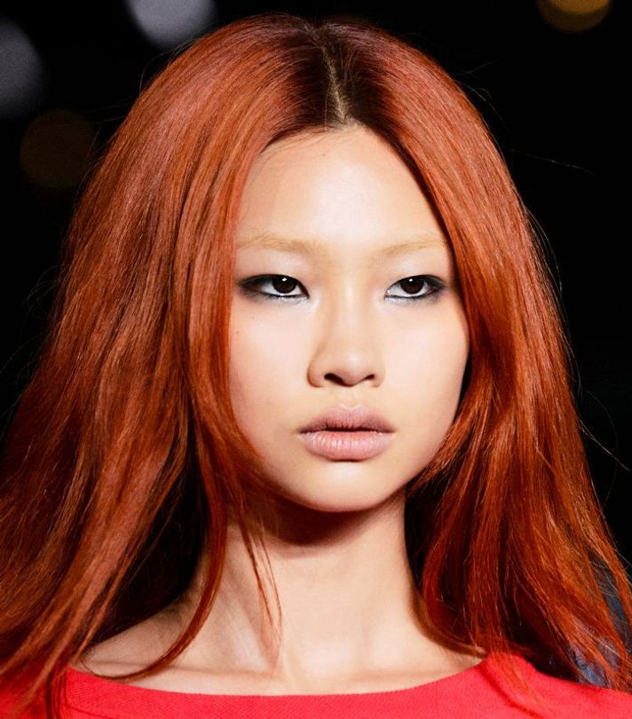 asian people with red hair